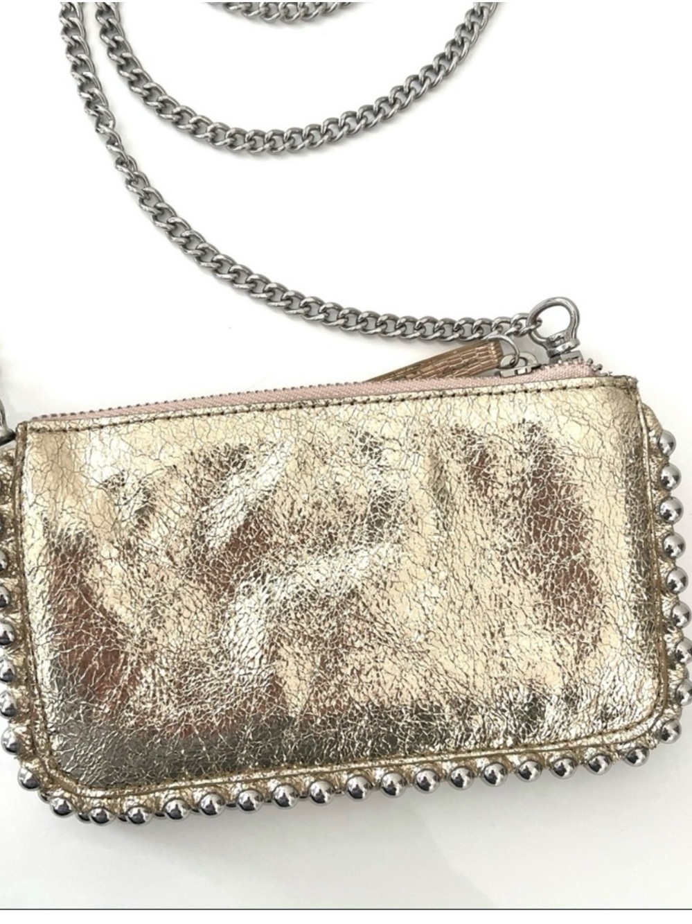 Zara Gold Studded Purse
